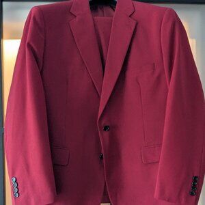 Men's Tailored Suit- Maroon
